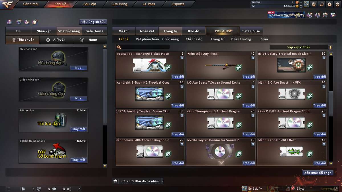 shop acc cf uy tin gia re